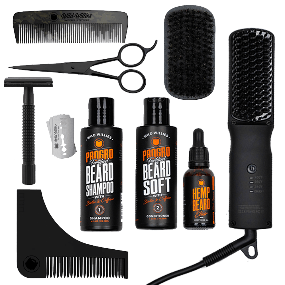 Complete Beard Styling Kit Grooming Tools Wild Willies 