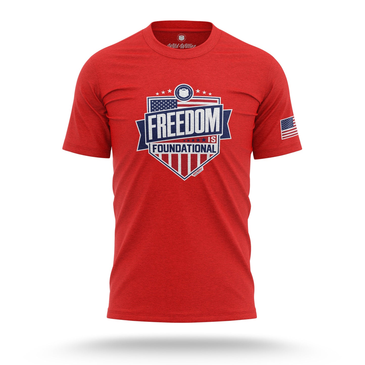 Freedom is Foundational - T-Shirt T-Shirt Wild-Willies S Red