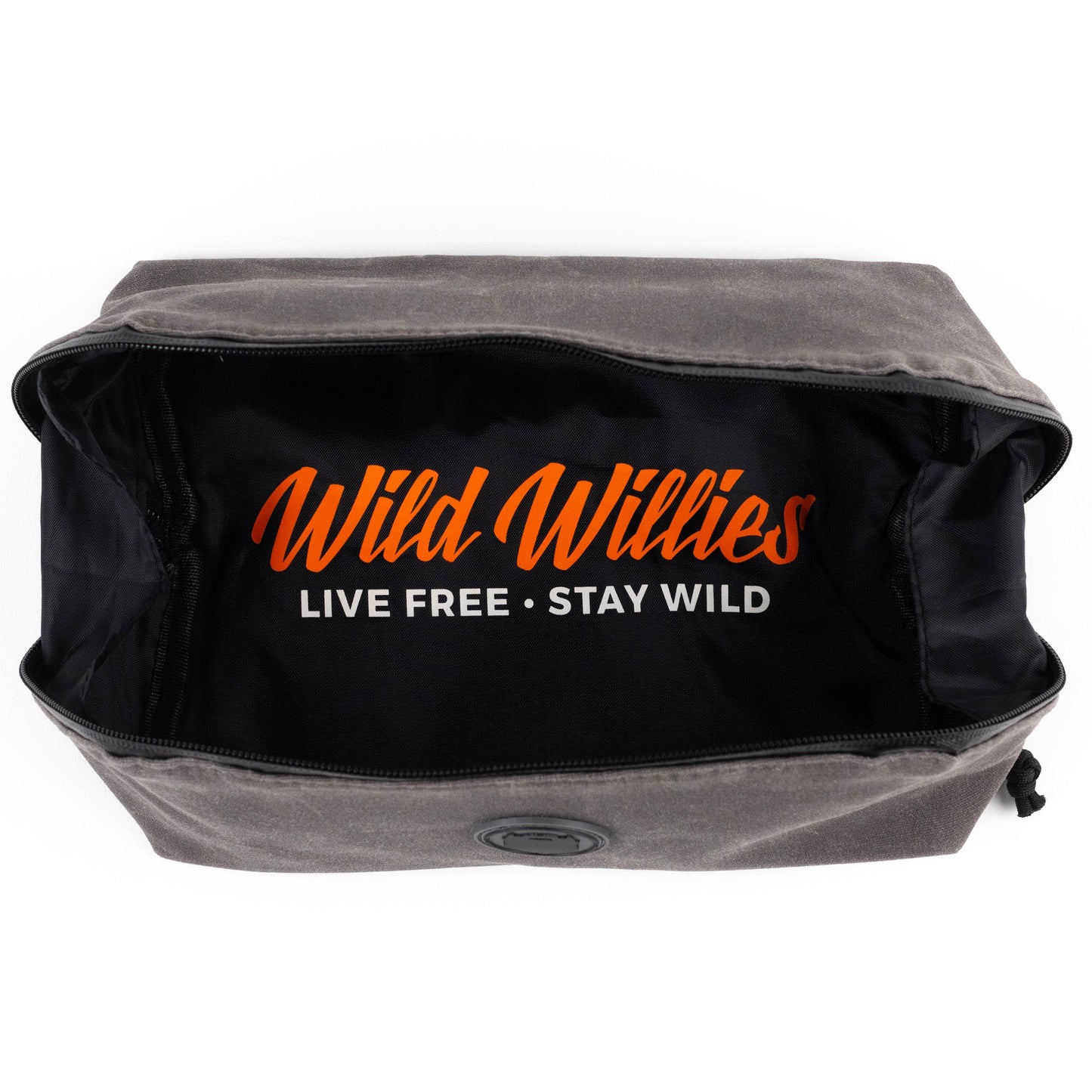 Clamshell Canvas Dopp Bag - Gray Wild-Willies