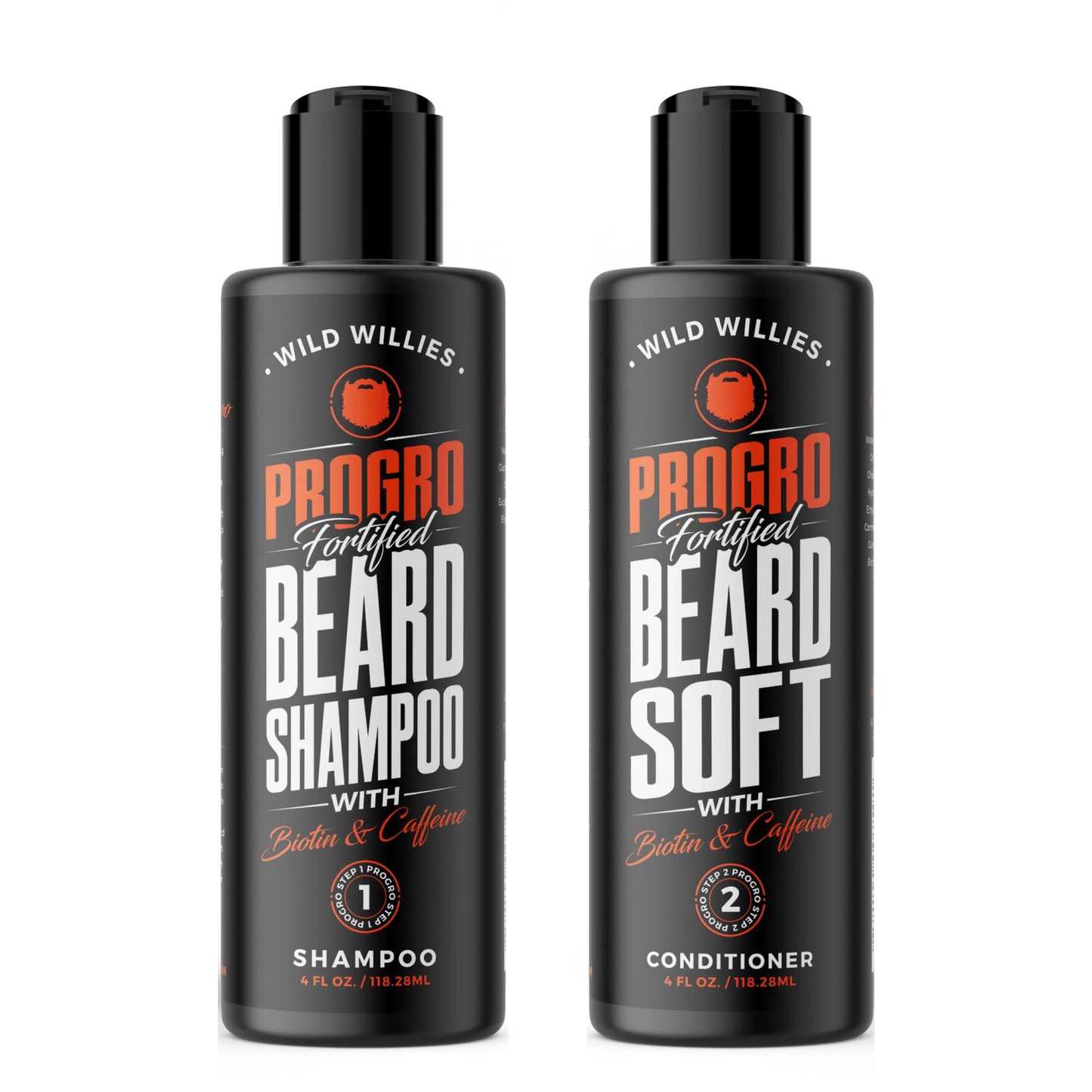 Progro Beard Shampoo & Soft Combo Bundle Wild Willies