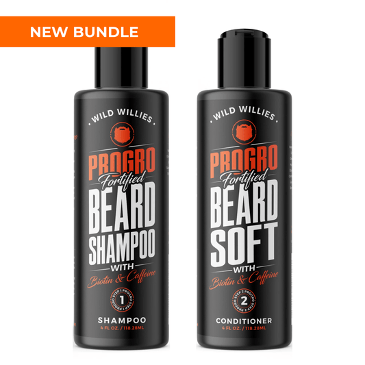 Progro Beard Shampoo & Soft Combo Bundle Wild Willies 